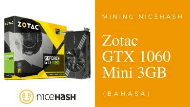 Mining NiceHash Dengan Zotac GeForce GTX 1060 3GB