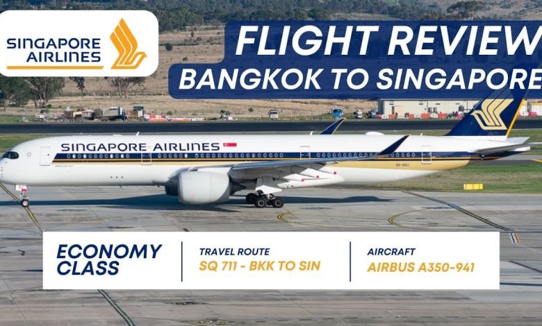Singapore Airlines SQ 711 - Economy Class - BKK-SIN