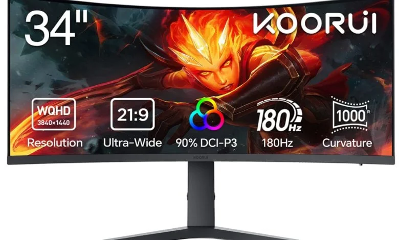 Koorui 34E6UC Dirilis Global: Monitor Curved 34″ untuk Gamer & Kreator
