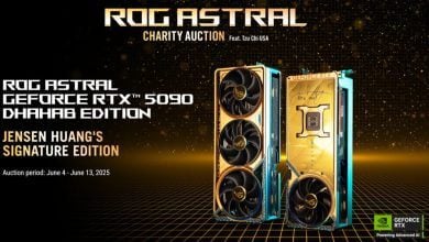 Asus RTX 5090 “Dhahab” Bertanda Tangan Jensen Laku USD 24.200 dalam Lelang Amal