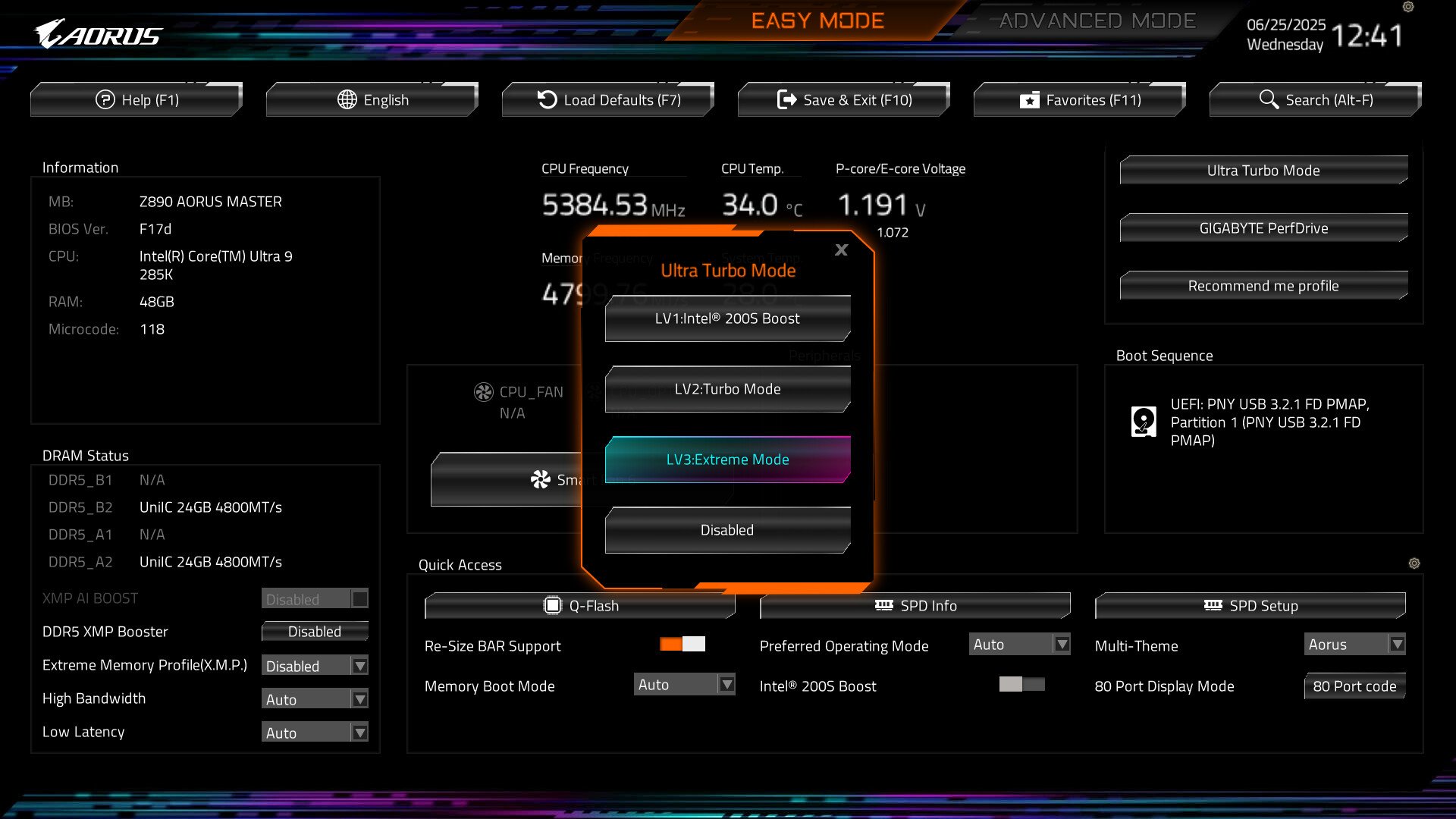 GIGABYTE Umumkan Ultra Turbo Mode: Fitur Performa Ekstrem untuk Motherboard Intel Z890