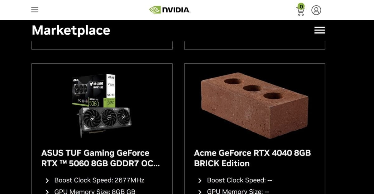 NVIDIA Resmi Mencantumkan GeForce RTX 4040 BRICK Edition, Apa Ini Sebenarnya?