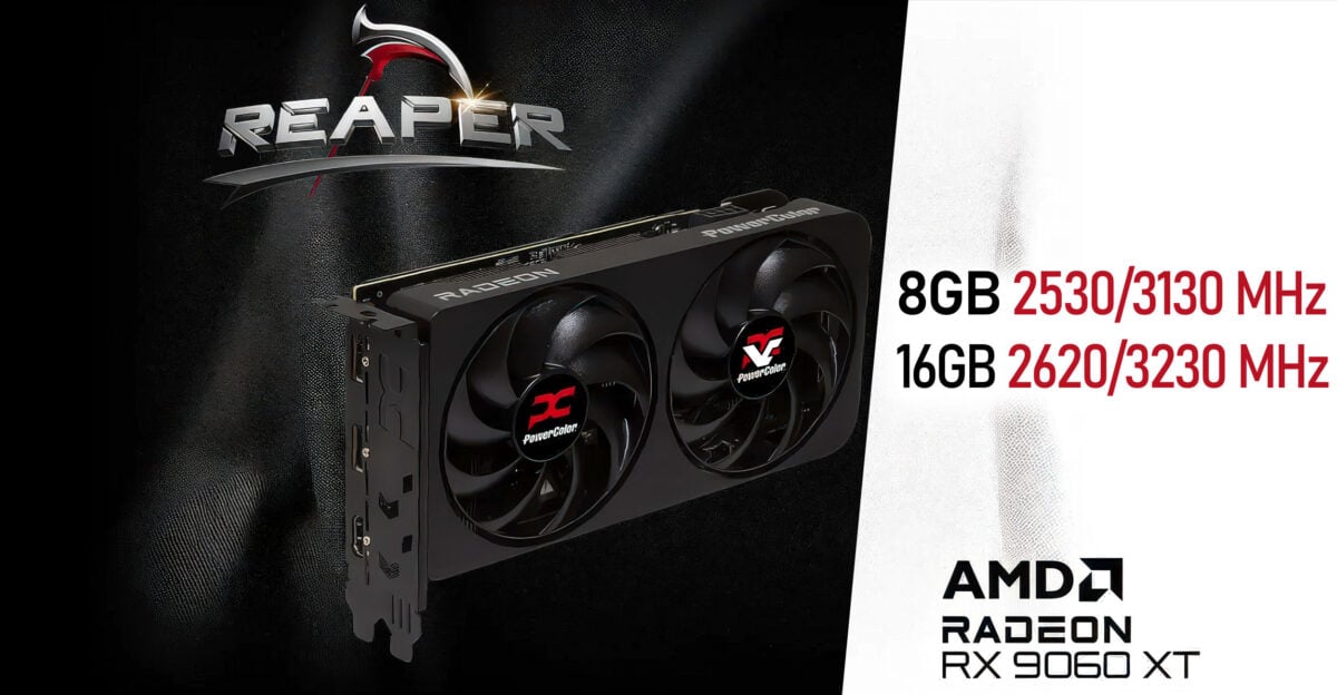 PowerColor Konfirmasi Reaper RX 9060 XT 8GB dan 16GB dengan Perbedaan Kecepatan Clock