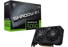 MSI Perkenalkan GeForce RTX 5050 SHADOW 2X OC: GPU Ringkas dengan Performa Optimal