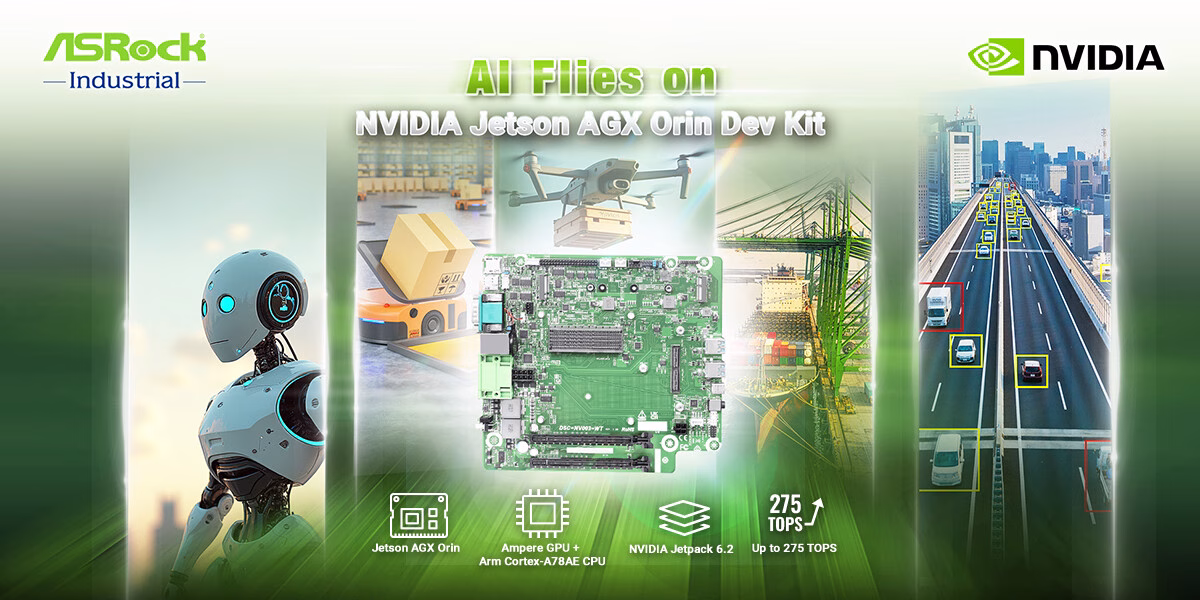 ASRock Industrial Luncurkan Platform AI Edge Berbasis NVIDIA Jetson AGX Orin
