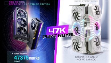 ASUS ROG Astral dan GALAX HOF RTX 5090 Cetak Lebih dari 47.000 Poin di 3DMark Port Royal!