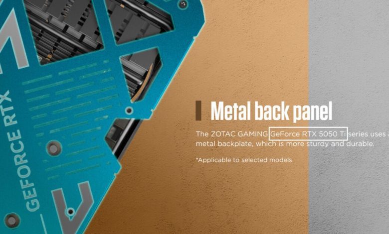 🤔 Nama GeForce RTX 5050 Ti Muncul di Situs ZOTAC, Kemungkinan Hanya Kesalahan Teknis