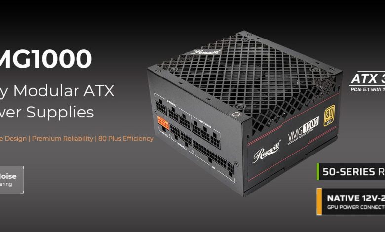 Rosewill Luncurkan PSU VMG Series: ATX 3.1, Sertifikasi Gold, dan Kabel Modular