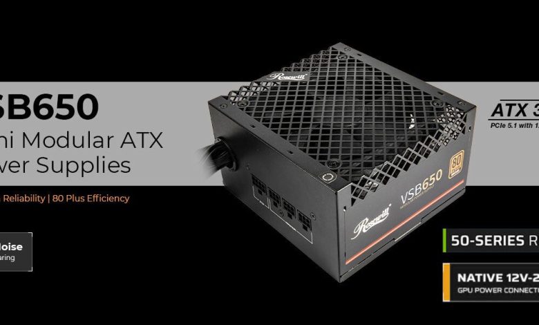 Rosewill Luncurkan PSU VSB Series: ATX 3.1, 80+ Bronze, dan Siap RTX 40