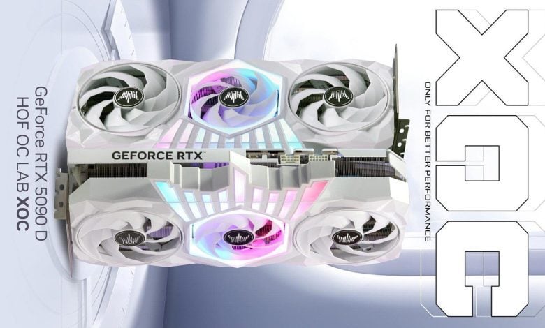 🧊 BIOS XOC 2001W untuk GALAX RTX 5090D HOF Muncul: Siap Overclocking Ekstrem