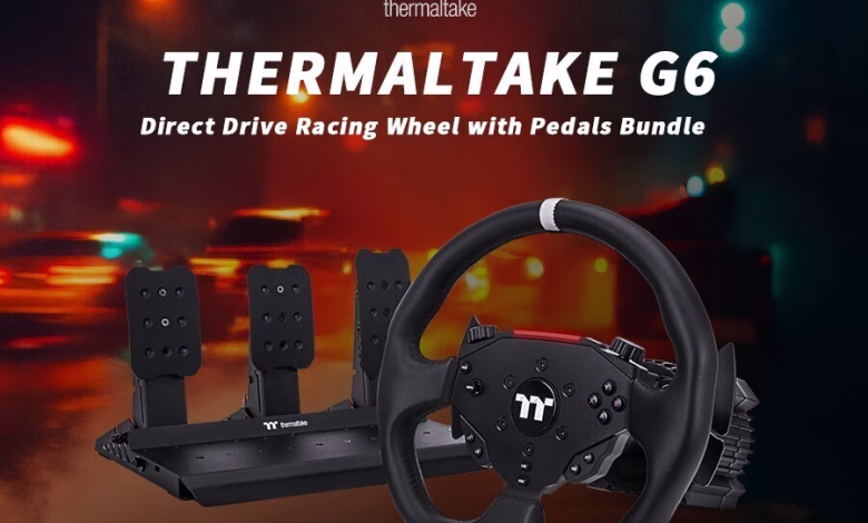 Thermaltake Umumkan G6 Racing Wheel dengan Direct Drive dan Pedal Bundle untuk Sim Racing Enthusiast
