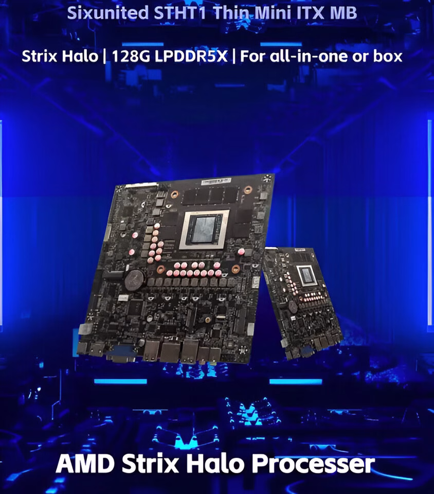 AMD Bawa Strix Halo ke Mini‑ITX: Board Ryzen AI Max Siap 128 GB LPDDR5X ⚡️