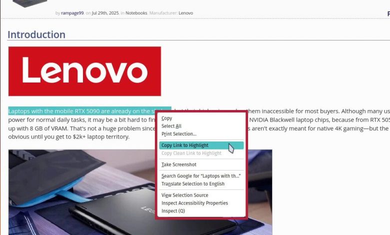 Firefox Uji Fitur “Link to Text Highlight” di Versi Nightly Terbaru
