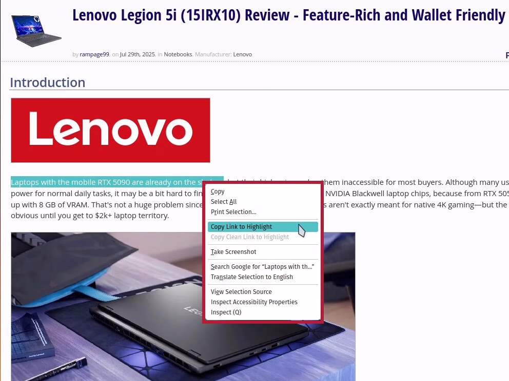 Firefox Uji Fitur “Link to Text Highlight” di Versi Nightly Terbaru