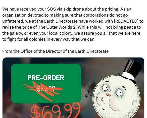 Harga The Outer Worlds 2 Turun Jadi USD 69,99, Microsoft Berikan Refund Pre-order USD 10