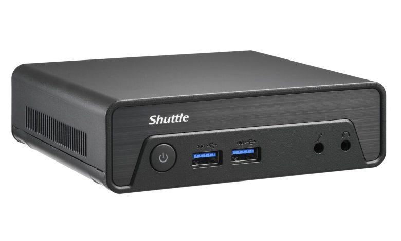 Shuttle Rilis XPC nano NE10U, Mini PC Fanless Bertenaga Intel N100