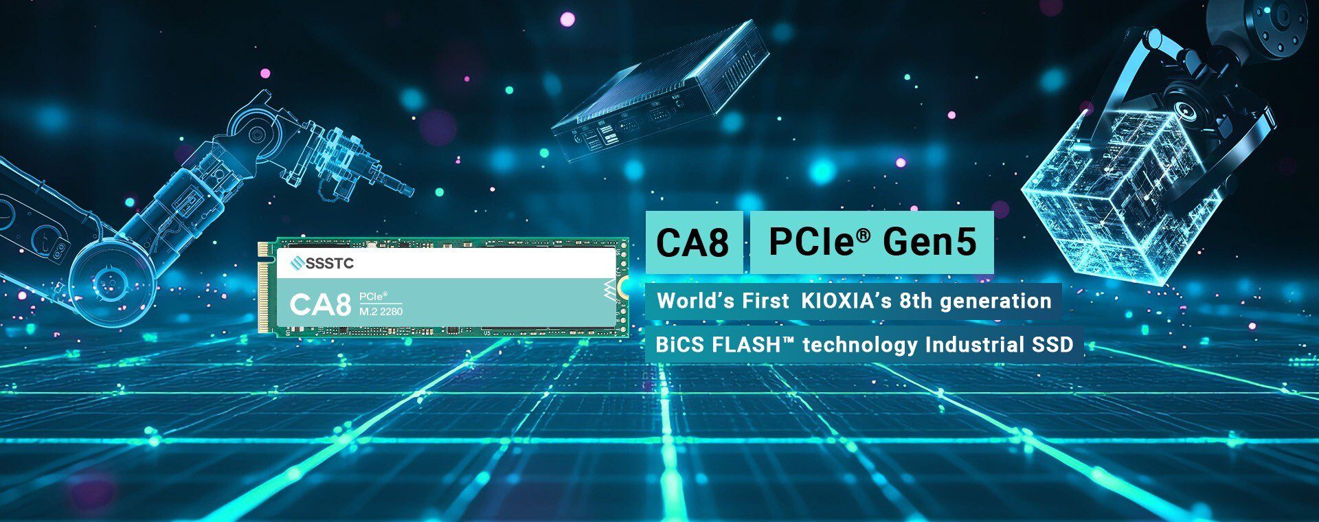 SSSTC Luncurkan SSD Industri M.2 Pertama dengan Teknologi 3D BiCS Flash Generasi 8 dan PCIe 5.0
