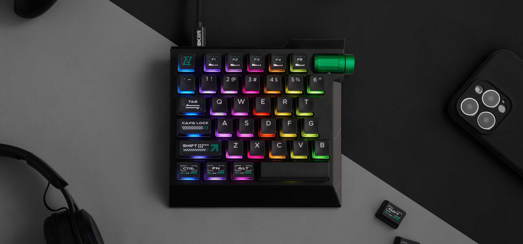 Lemokey L0 HE Resmi Dirilis, Keypad Gaming Satu Tangan dengan Polling Rate 8 kHz dan Switch Hall Effect Presisi