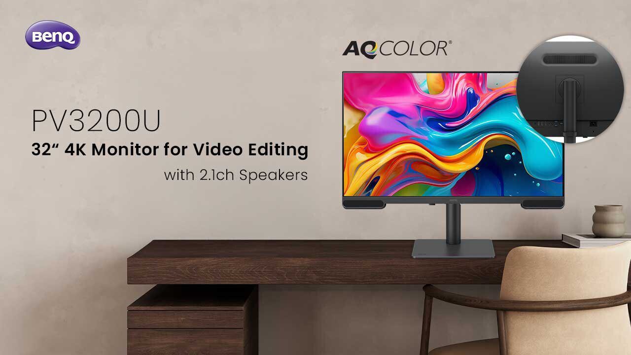 BenQ Rilis Monitor Editing 4K dengan Akurasi Warna Tinggi dan Audio 2.1 Terintegrasi