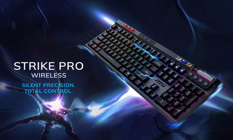 MSI Perkenalkan Strike Pro Wireless: Keyboard Gaming Premium dengan Dual Mode dan Build Kelas Atas