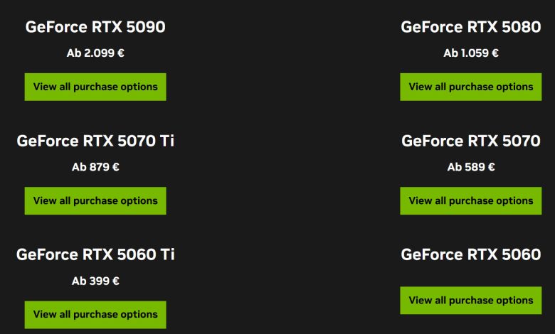NVIDIA GeForce RTX 50 Series Turun Harga 10% di Eropa Berkat Euro yang Menguat & Tarif Lebih Rendah