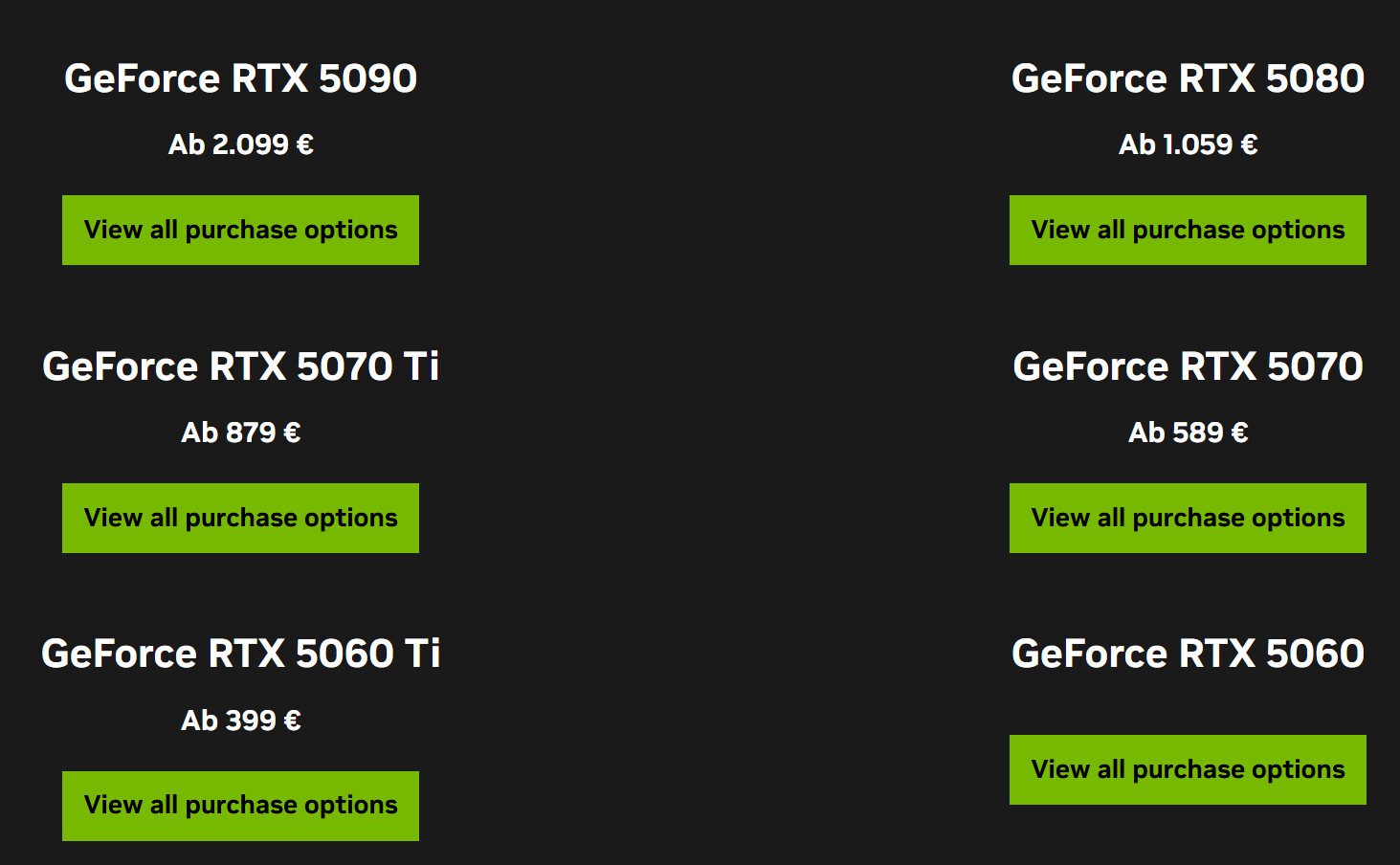 NVIDIA GeForce RTX 50 Series Turun Harga 10% di Eropa Berkat Euro yang Menguat & Tarif Lebih Rendah