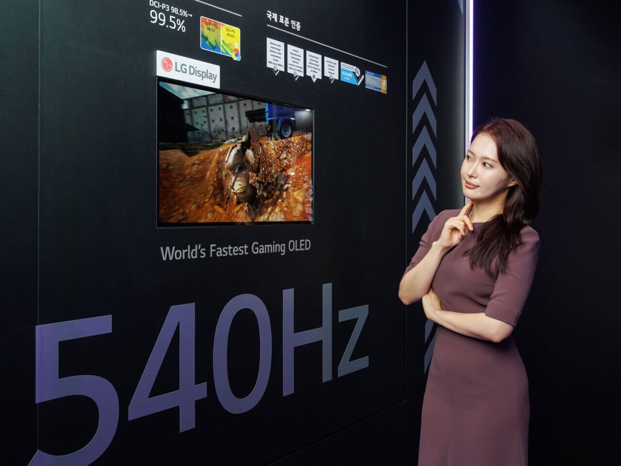 LG Display Hadirkan Panel OLED 27 Inci 540 Hz Tercepat di Dunia di K-Display 2025