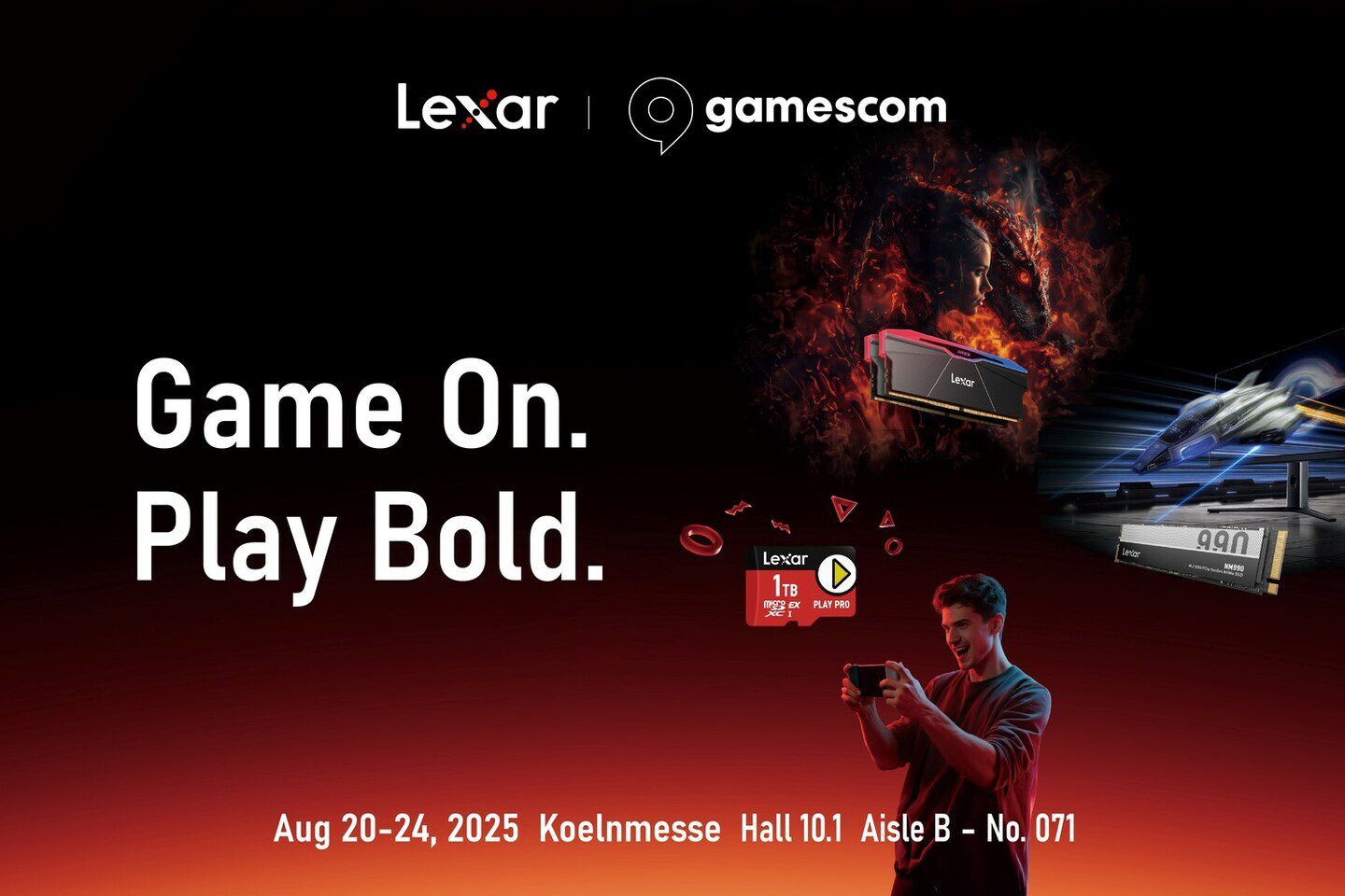 Lexar Pamer Deretan Produk Terbaru di Gamescom 2025: SSD PCIe 5.0, MicroSD Express, dan Ekosistem Kreator
