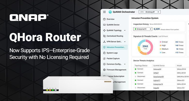 QNAP Tambahkan Fitur IPS Gratis di Router QHora, Tingkatkan Perlindungan Ransomware untuk Bisnis
