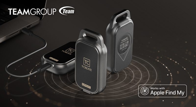 TEAMGROUP Luncurkan T-CREATE EXPERT P34F Find My External SSD