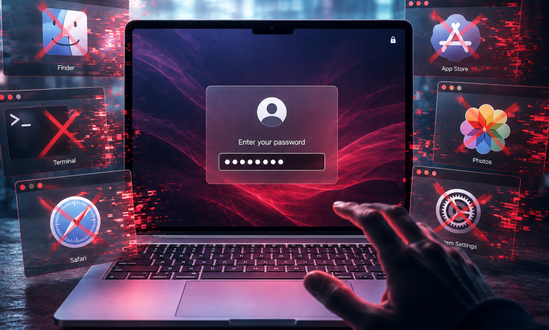 ClickLock malware macOS memaksa pengguna memasukkan password login