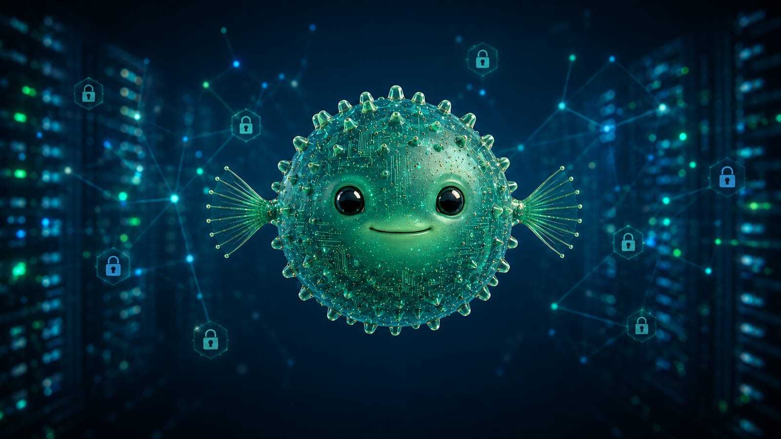 Ilustrasi JadePuffer dan ransomware yang menargetkan aset model AI