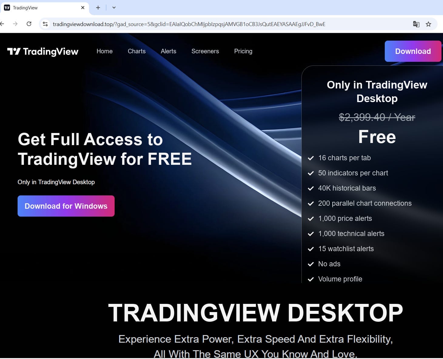 Situs TradingView palsu dalam kampanye SourTrade