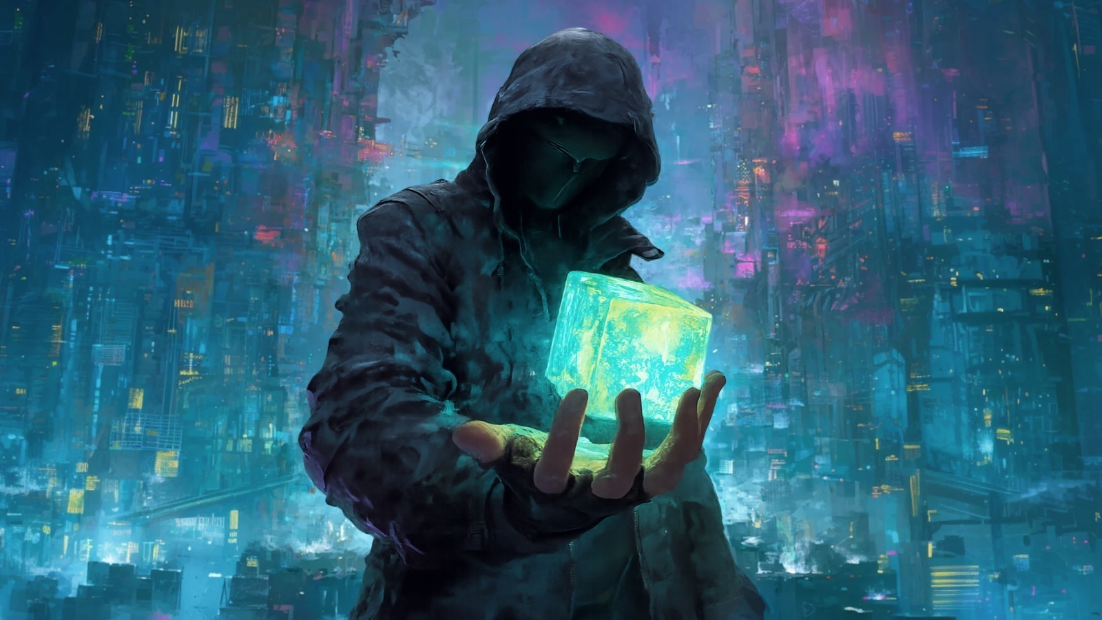 Ilustrasi peretas untuk kampanye HelloNet terhadap software ViPNet